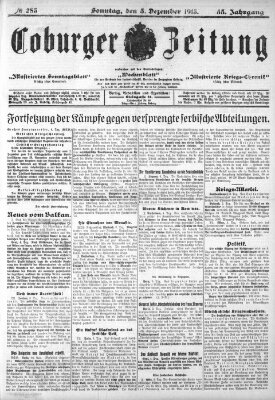 Coburger Zeitung Sonntag 5. Dezember 1915