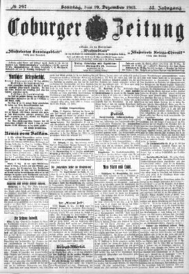 Coburger Zeitung Sonntag 19. Dezember 1915