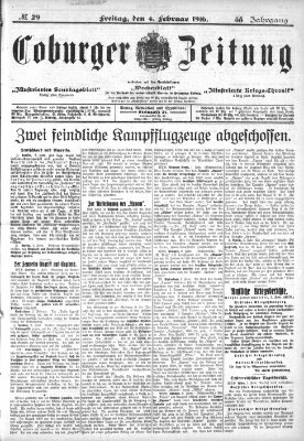 Coburger Zeitung Freitag 4. Februar 1916