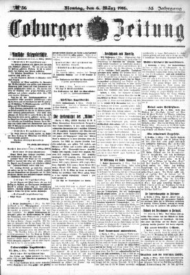 Coburger Zeitung Montag 6. März 1916