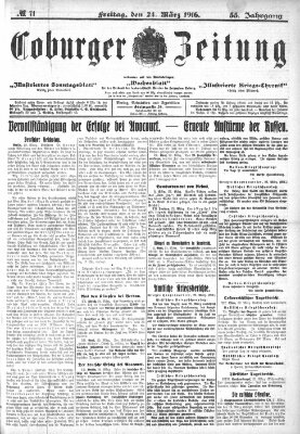 Coburger Zeitung Freitag 24. März 1916