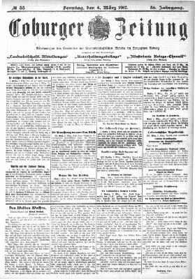 Coburger Zeitung Sonntag 4. März 1917