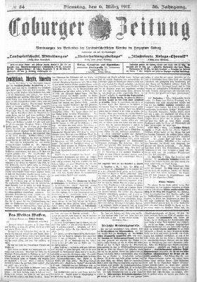 Coburger Zeitung Dienstag 6. März 1917