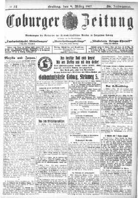 Coburger Zeitung Freitag 9. März 1917