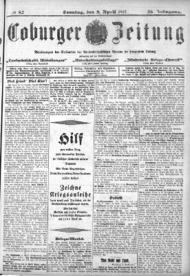 Coburger Zeitung Sonntag 8. April 1917