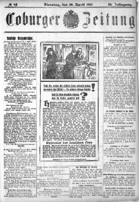 Coburger Zeitung Dienstag 10. April 1917