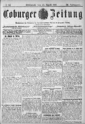 Coburger Zeitung Mittwoch 25. April 1917