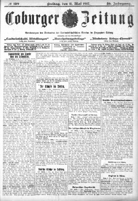 Coburger Zeitung Freitag 11. Mai 1917