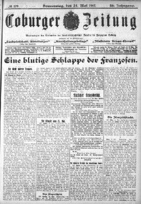 Coburger Zeitung Donnerstag 24. Mai 1917