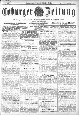 Coburger Zeitung Sonntag 8. Juli 1917