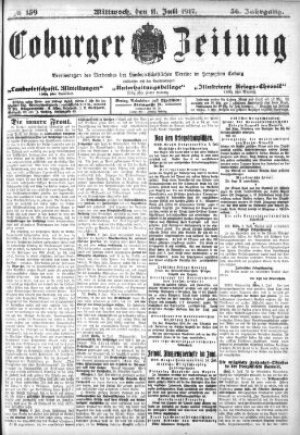 Coburger Zeitung Mittwoch 11. Juli 1917