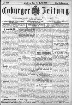 Coburger Zeitung Freitag 13. Juli 1917