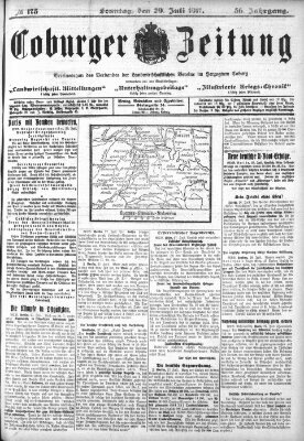 Coburger Zeitung Sonntag 29. Juli 1917