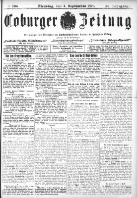 Coburger Zeitung Dienstag 4. September 1917