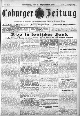 Coburger Zeitung Mittwoch 5. September 1917
