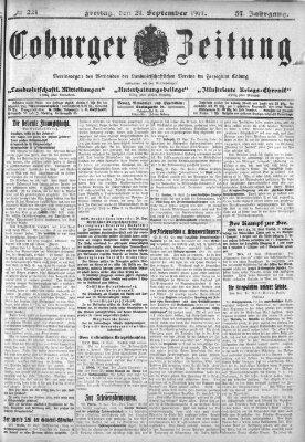 Coburger Zeitung Freitag 21. September 1917