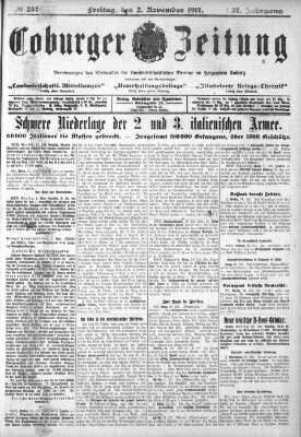 Coburger Zeitung Freitag 2. November 1917