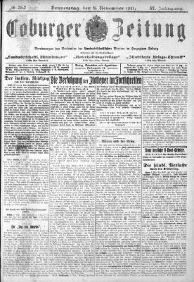 Coburger Zeitung Donnerstag 8. November 1917