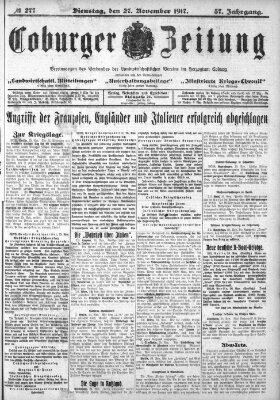 Coburger Zeitung Dienstag 27. November 1917