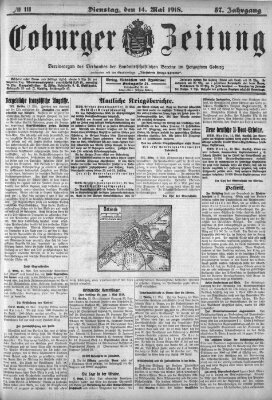 Coburger Zeitung Dienstag 14. Mai 1918