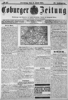 Coburger Zeitung Sonntag 2. Juni 1918