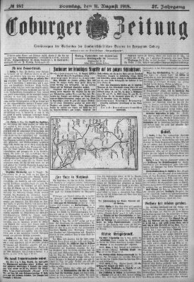 Coburger Zeitung Sonntag 11. August 1918