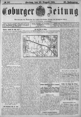 Coburger Zeitung Freitag 23. August 1918