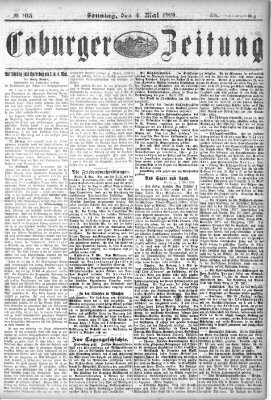 Coburger Zeitung Sonntag 4. Mai 1919