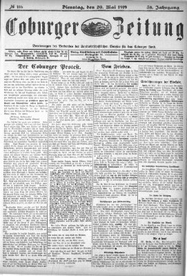 Coburger Zeitung Dienstag 20. Mai 1919