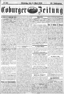 Coburger Zeitung Montag 3. Mai 1920