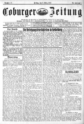 Coburger Zeitung Freitag 6. März 1925
