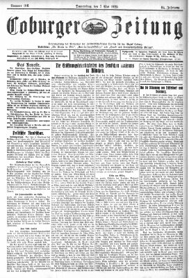 Coburger Zeitung Donnerstag 7. Mai 1925