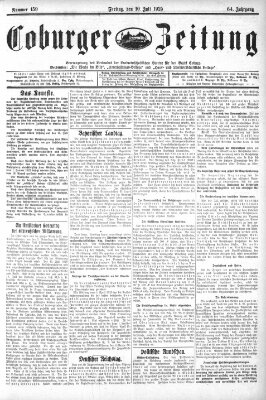 Coburger Zeitung Freitag 10. Juli 1925