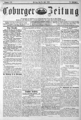 Coburger Zeitung Freitag 24. Juli 1925