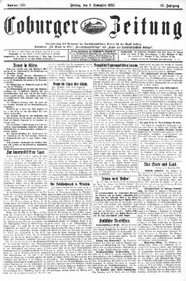 Coburger Zeitung Freitag 6. November 1925