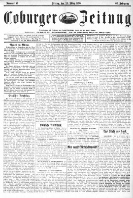 Coburger Zeitung Freitag 26. März 1926