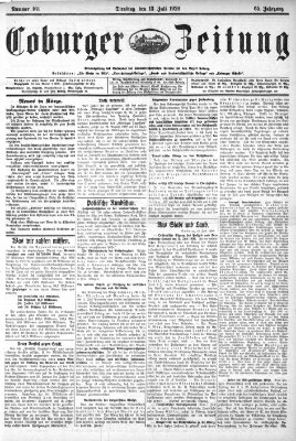Coburger Zeitung Tuesday 13. July 1926