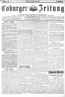 Coburger Zeitung Friday 30. July 1926