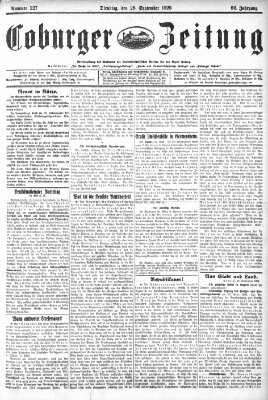 Coburger Zeitung Dienstag 28. September 1926