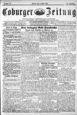 Coburger Zeitung Friday 8. April 1927