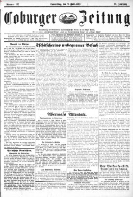 Coburger Zeitung Donnerstag 9. Juni 1927