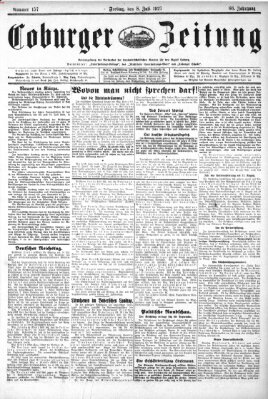 Coburger Zeitung Freitag 8. Juli 1927