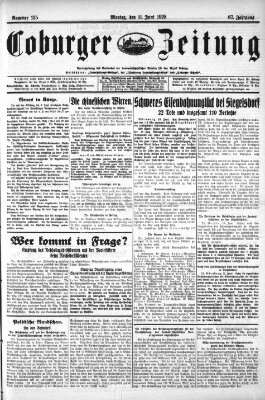 Coburger Zeitung Montag 11. Juni 1928