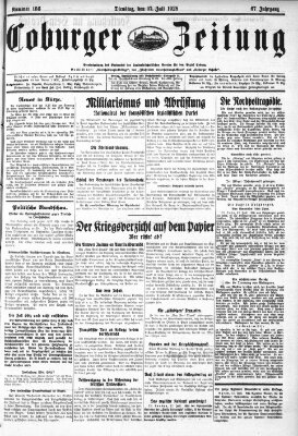 Coburger Zeitung Dienstag 17. Juli 1928