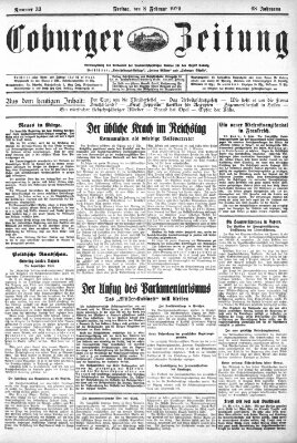 Coburger Zeitung Friday 8. February 1929