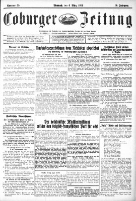 Coburger Zeitung Mittwoch 6. März 1929