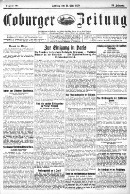 Coburger Zeitung Friday 31. May 1929