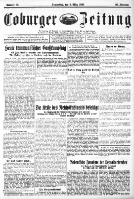 Coburger Zeitung Donnerstag 6. März 1930