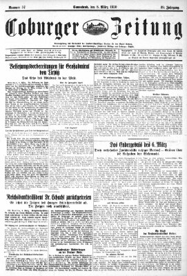 Coburger Zeitung Samstag 8. März 1930