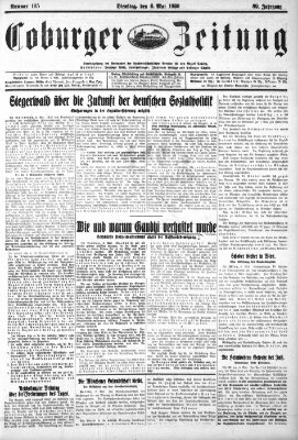 Coburger Zeitung Dienstag 6. Mai 1930